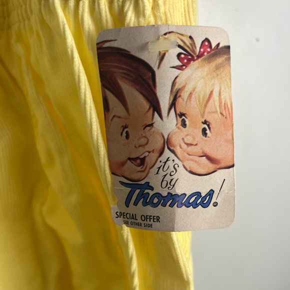 NWT Vintage Thomas yellow and blue overalls size 18months - Picture 6 of 7